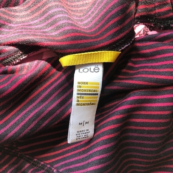 LOLE Purple and Navy Striped Esma Funnel Neck Athletic Hoodie Size M - Picture 5 of 10